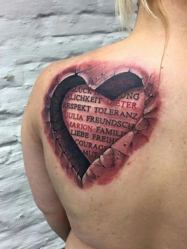 Broken Heart Tattoo Design Meaning (116)
