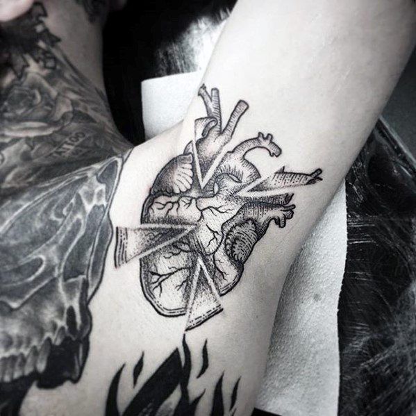 Broken Heart Tattoo Design Meaning (142)