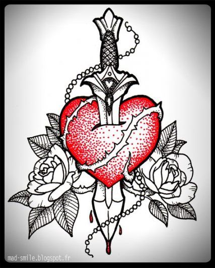 Broken Heart Tattoo Design Meaning (149)