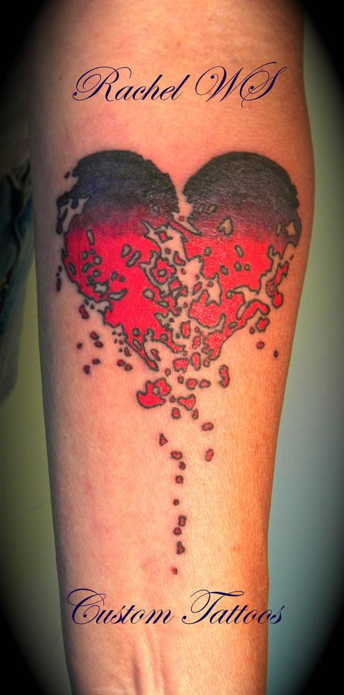 Broken Heart Tattoo Design Meaning (154)