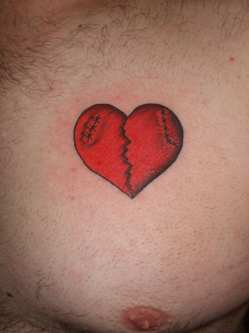 Broken Heart Tattoo Design Meaning (170)