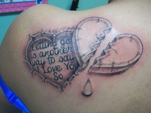 Broken Heart Tattoo Design Meaning (178)