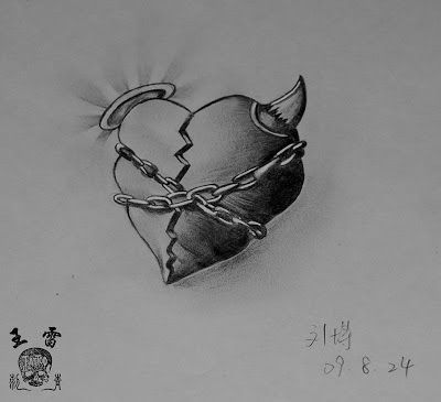 Broken Heart Tattoo Design Meaning (200)