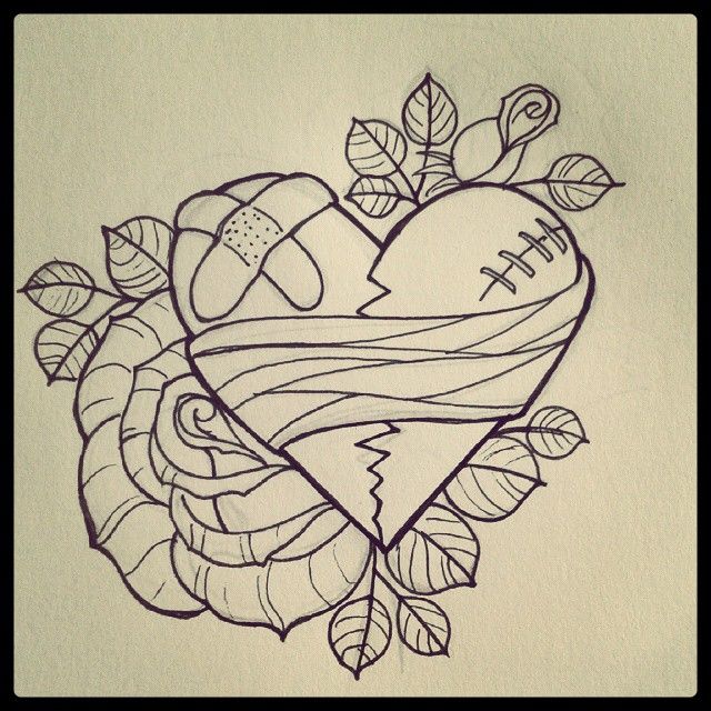 Broken Heart Tattoo Design Meaning (206)