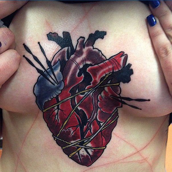 Broken Heart Tattoo Design Meaning (216)