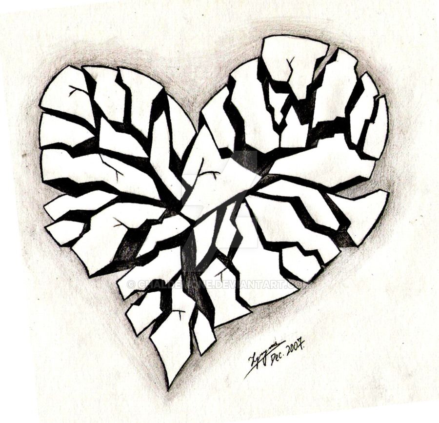 Broken Heart Tattoo Design Meaning (225)