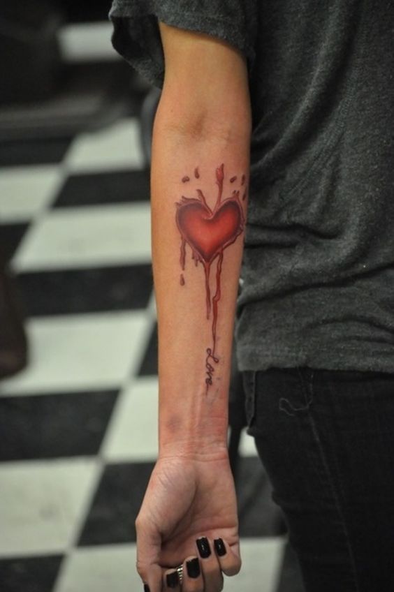 Broken Heart Tattoo Design Meaning (71)