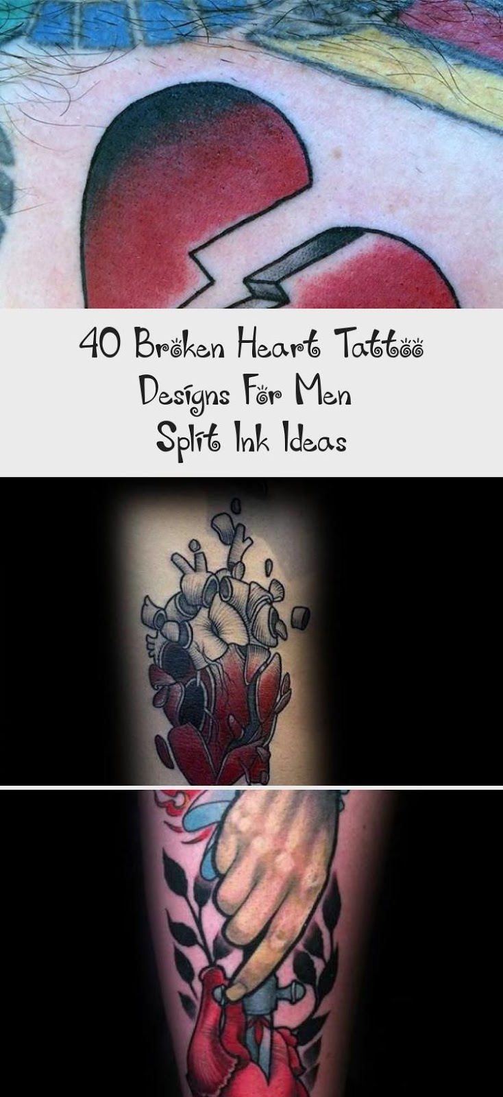 Broken Heart Tattoo Design Meaning (99)