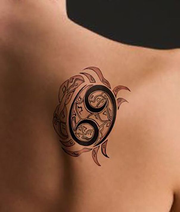 Cancer Zodiac Horoscope Tattoos (172)