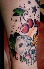 Dice Tattoo Designs Ideas Meaning (122)