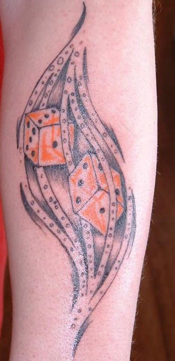 Dice Tattoo Designs Ideas Meaning (13)