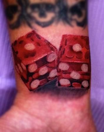 Dice Tattoo Designs Ideas Meaning (138)