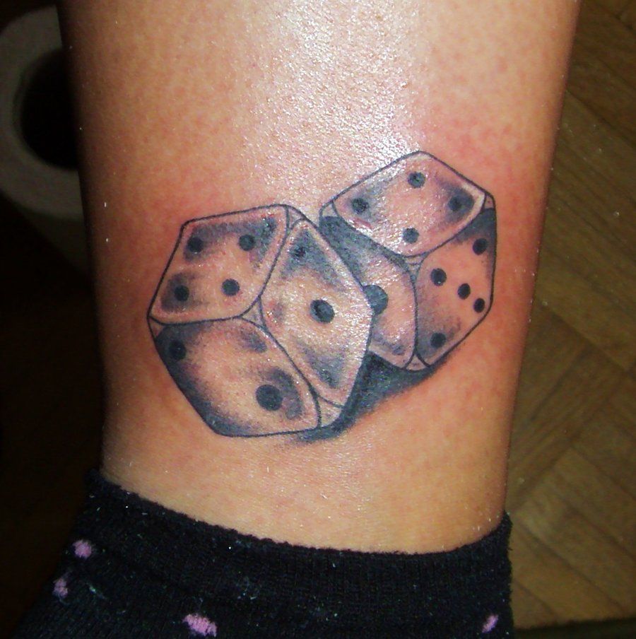 Dice Tattoo Designs Ideas Meaning (144)