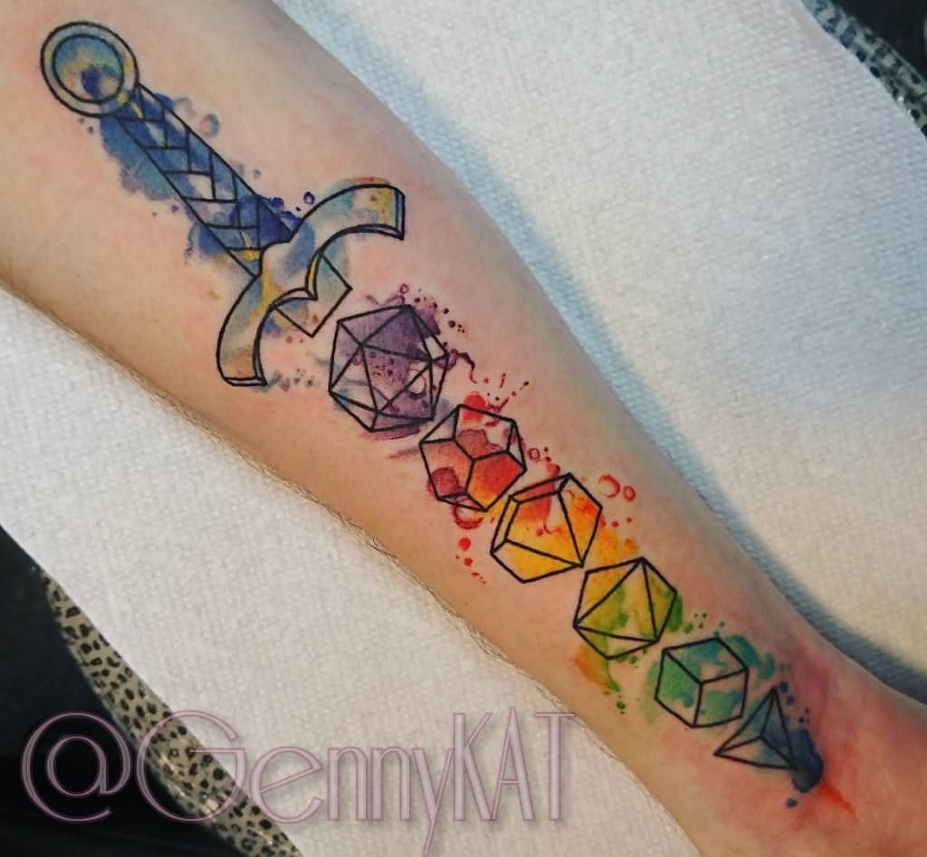 Dice Tattoo Designs Ideas Meaning (163)