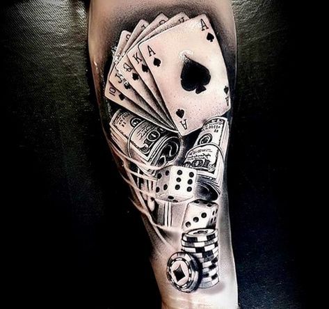 Dice Tattoo Designs Ideas Meaning (169)