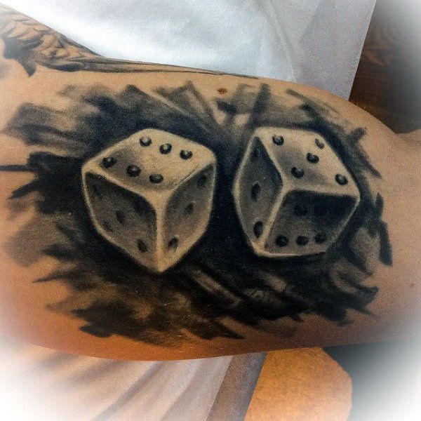 Dice Tattoo Designs Ideas Meaning (171)