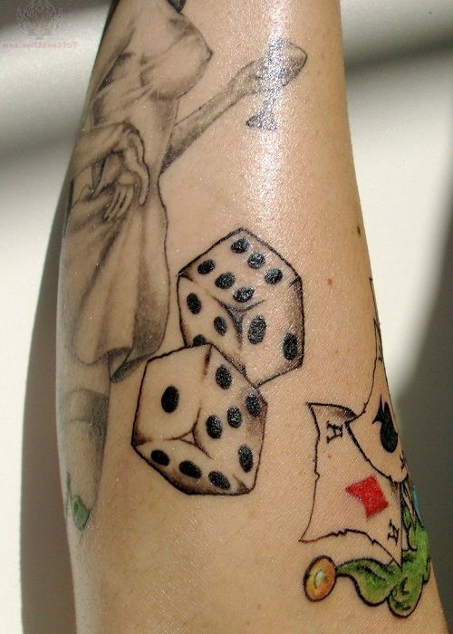 Dice Tattoo Designs Ideas Meaning (180)