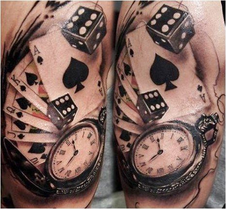 Dice Tattoo Designs Ideas Meaning (193)