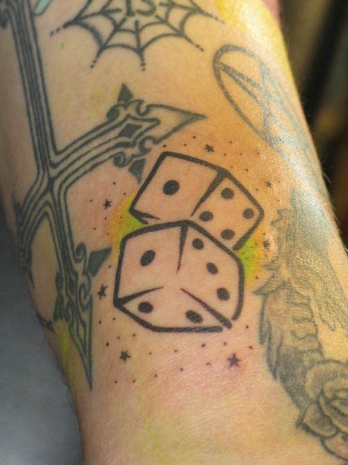 Dice Tattoo Designs Ideas Meaning (215)