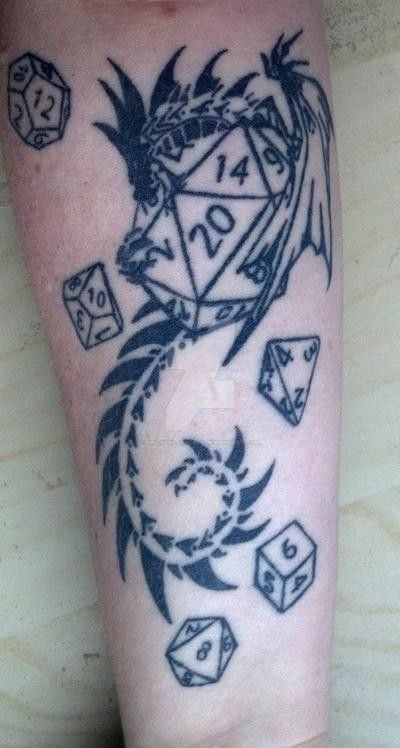 Dice Tattoo Designs Ideas Meaning (43)