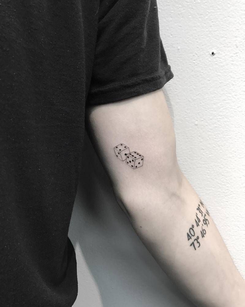 Dice Tattoo Designs Ideas Meaning (74)