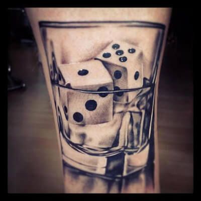 Dice Tattoo Designs Ideas Meaning (93)