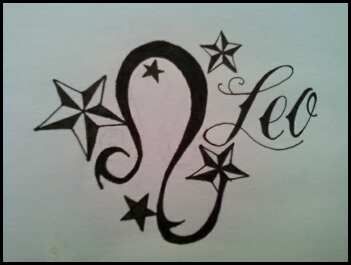 Leo Zodiac Horoscope Sign Symbol Tattoo Designs (103)