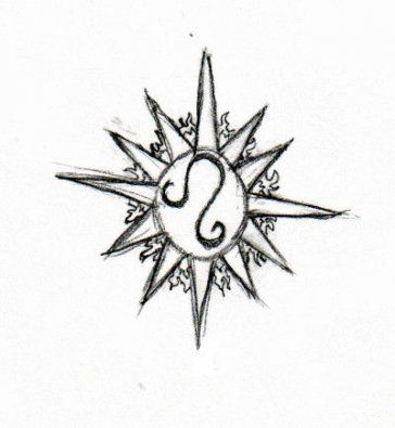 Leo Zodiac Horoscope Sign Symbol Tattoo Designs (132)