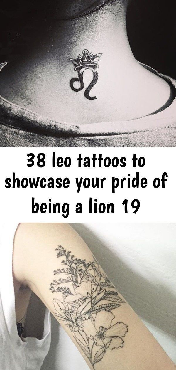 Leo Zodiac Horoscope Sign Symbol Tattoo Designs (41)