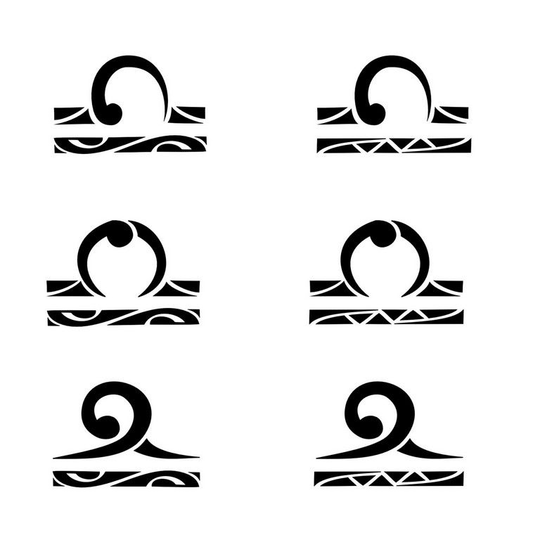 Libra Zodiac Horoscope Sign Symbol Tattoos (129)