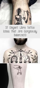 Libra Zodiac Horoscope Sign Symbol Tattoos (155)