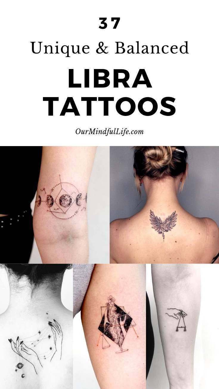 5 stylish tattoo designs for the zodiac sign of Libra that you wont regret    Онлайн блог о тату IdeasTattoo