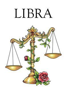 Libra Zodiac Horoscope Sign Symbol Tattoos (36)