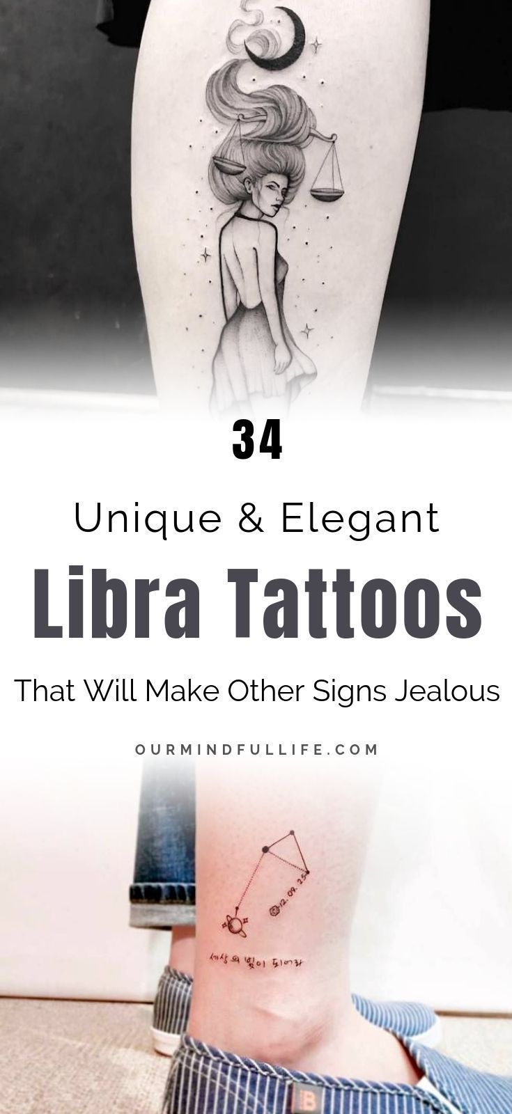 Libra Zodiac Horoscope Sign Symbol Tattoos (74)