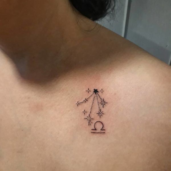 Libra Zodiac Horoscope Sign Symbol Tattoos (94)