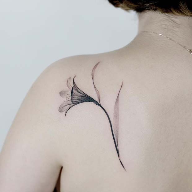 Lily Shoulder Tattoos Meaning Ideas Designs (102) 