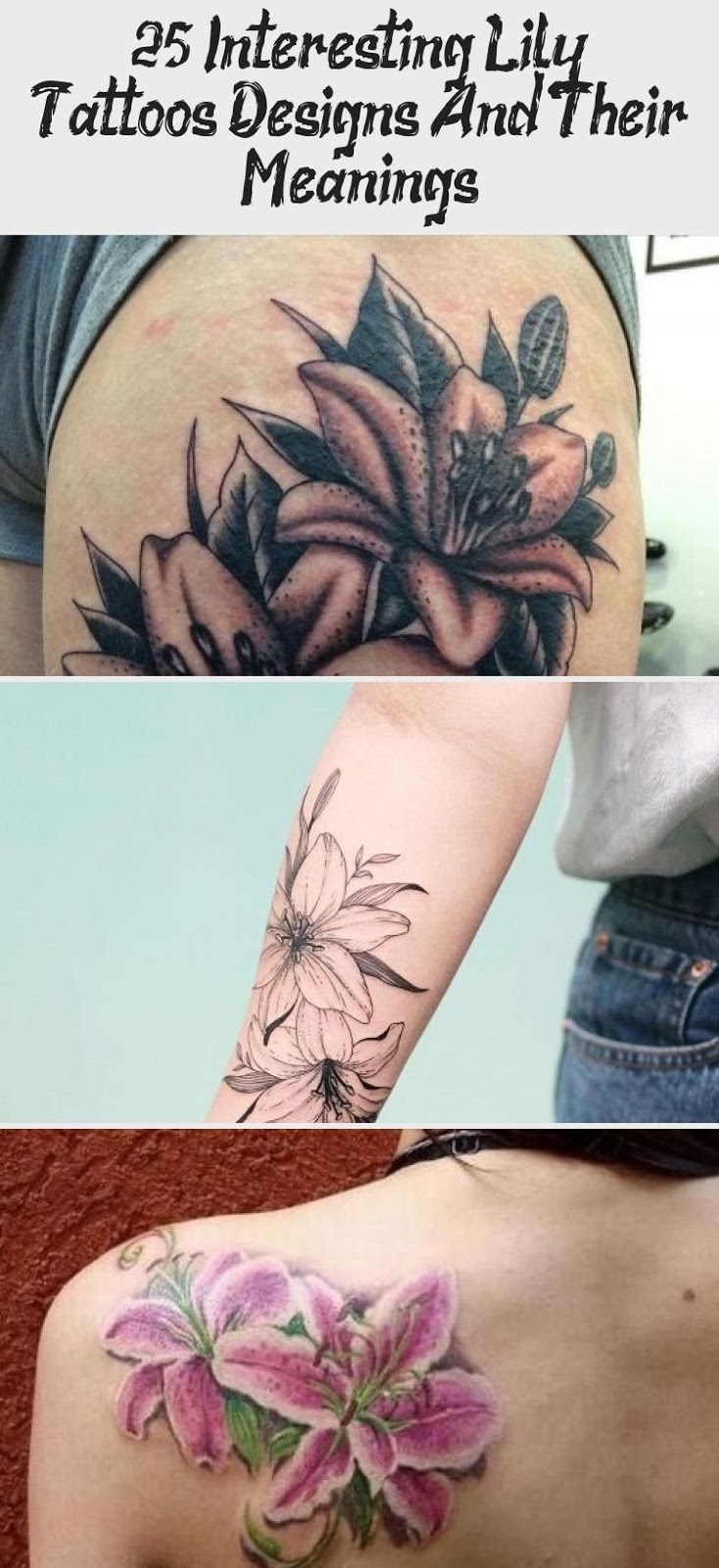 Lily Shoulder Tattoo Meaning Ideas Designs (246)