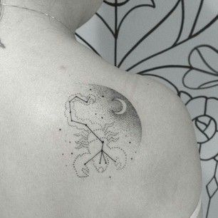 Scorpio Zodiac Horoscope Constellation Sign Symbol Tattoo (131)