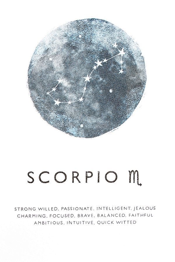 Scorpio Zodiac Horoscope Constellation Sign Symbol Tattoo (134)