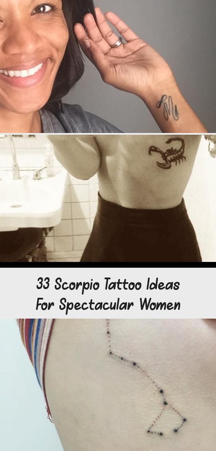Scorpio Zodiac Horoscope Constellation Sign Symbol Tattoo (144)