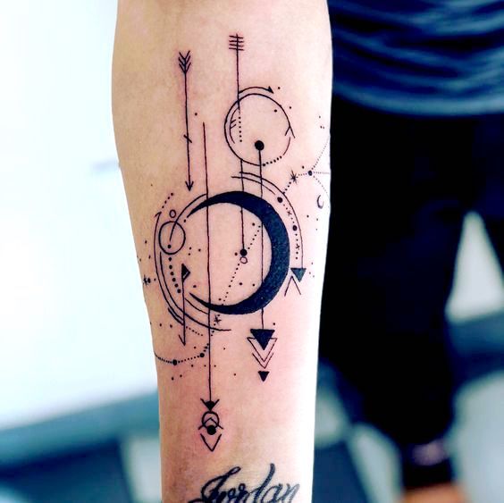 Scorpio Zodiac Horoscope Constellation Sign Symbol Tattoo (166)