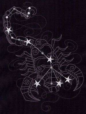 Scorpio Zodiac Horoscope Constellation Sign Symbol Tattoo (181)