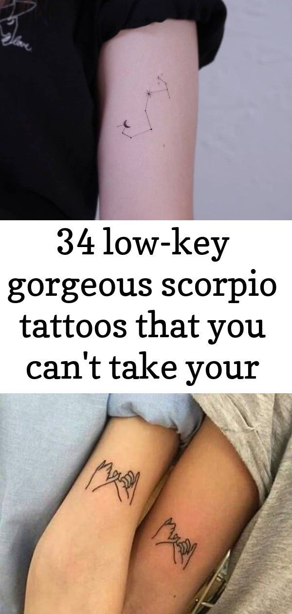 Scorpio Zodiac Horoscope Constellation Sign Symbol Tattoo (201)