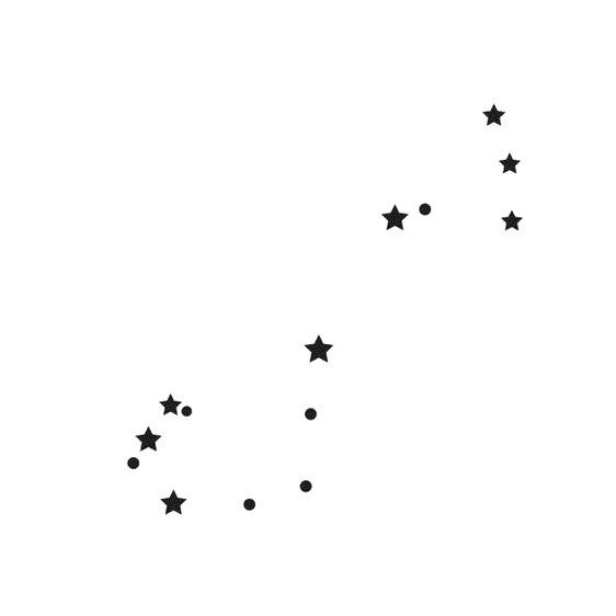 Scorpio Zodiac Horoscope Constellation Sign Symbol Tattoo (225)