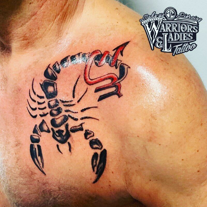Scorpio Zodiac Horoscope Constellation Sign Symbol Tattoo (34)