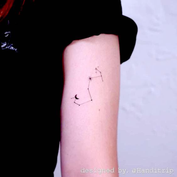 Scorpio Zodiac Horoscope Constellation Sign Symbol Tattoo (40)