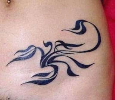 Scorpio Zodiac Horoscope Constellation Sign Symbol Tattoo (69)