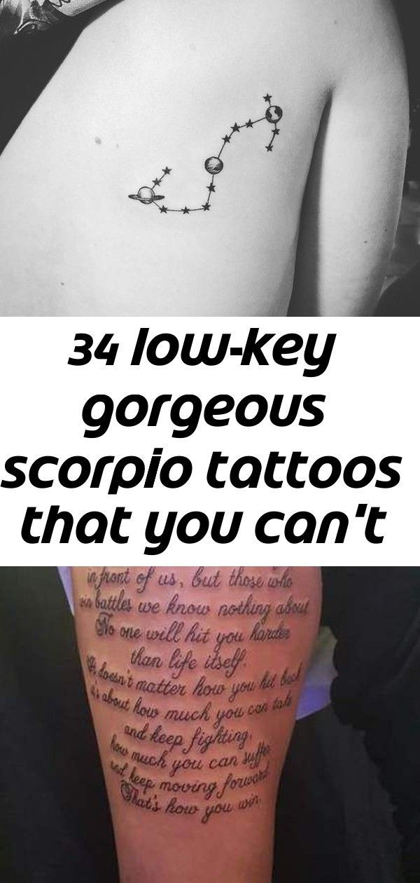 Scorpio Zodiac Horoscope Constellation Sign Symbol Tattoo (96)