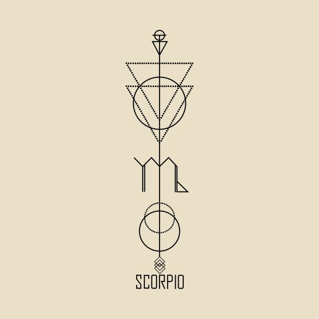 Scorpio Zodiac Horoscope Constellation Sign Symbol Tattoo (99)