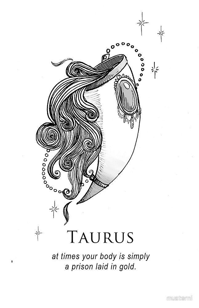 Taurus Zodiac Symbol Horoscope Tattoos (136)